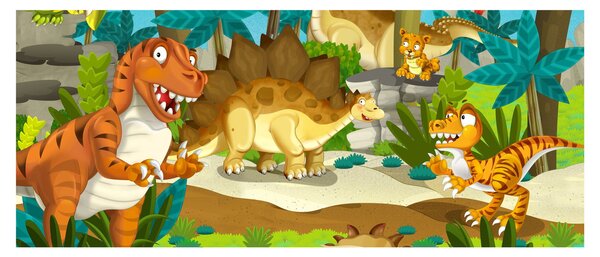 Obraz - Dinosauria (120x50 cm)