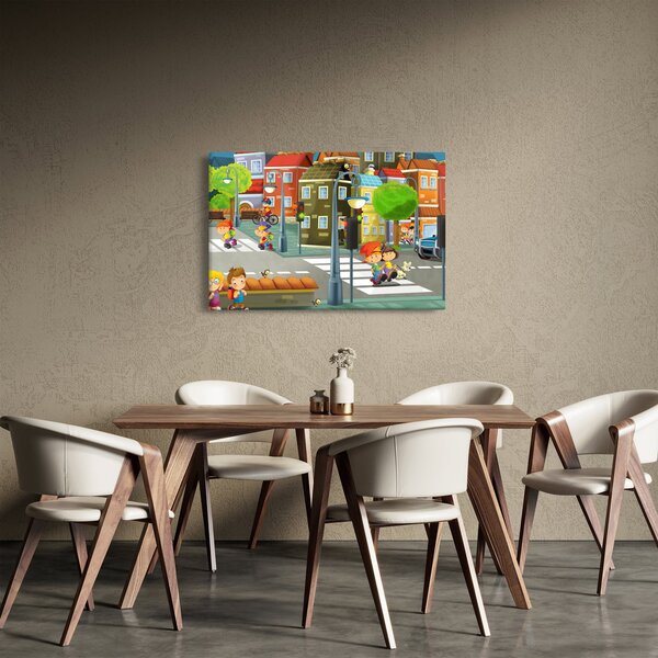 Obraz - Detské mestečko (90x60 cm)