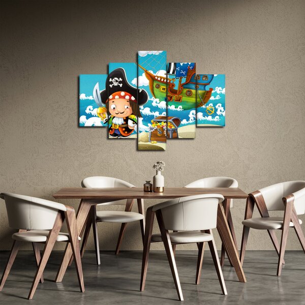 Obraz - Pirátsky poklad (150x105 cm)