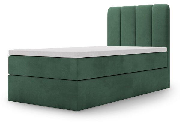Čalúnená boxspring posteľ Magic Mini 90x200 - zelená