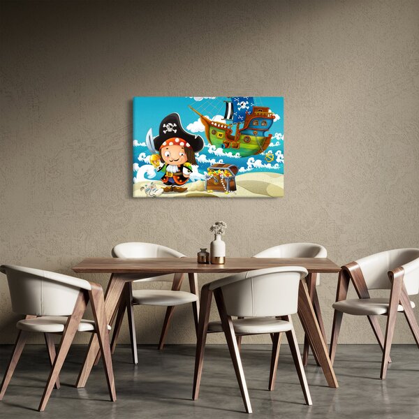 Obraz - Pirátsky poklad (90x60 cm)