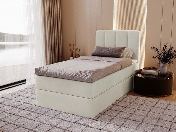 Čalúnená boxspring posteľ Magic Mini 80x200 - krémová