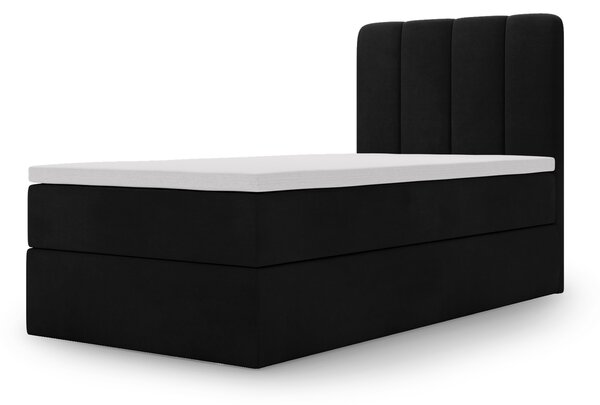 Čalúnená boxspring posteľ Magic Mini 100x200 - čierna