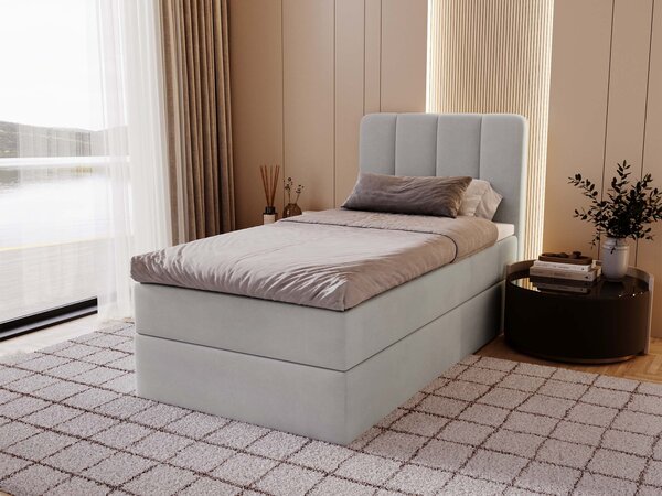 Čalúnená boxspring posteľ Magic Mini 80x200 - sivá