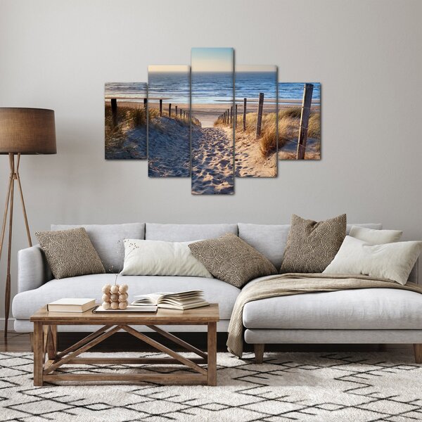 Obraz - Cesta k pláži Severného mora, Holandsko (150x105 cm)