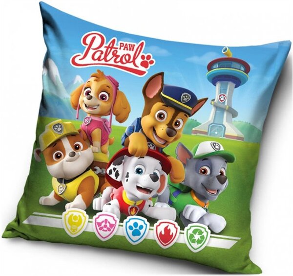 Velúrový vankúš Labková patrola - Fantastická päťka