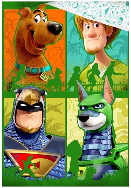 Bavlnené posteľné obliečky Scooby-Doo - Scoob! - 100% bavlna prémiovej kvality renforcé - 70 x 90 cm + 140 x 200 cm