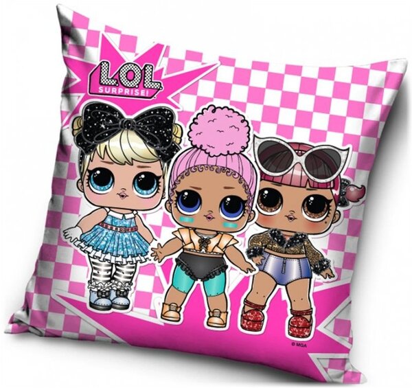 Vankúš L.O.L. Surprise - motív Stars - 40 x 40 cm
