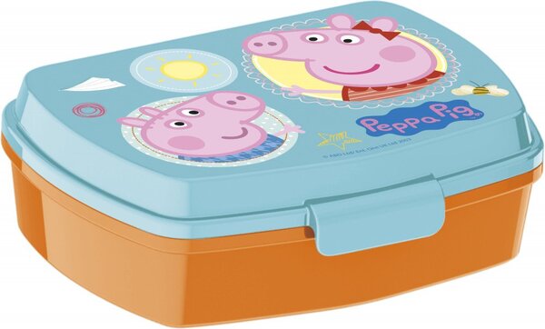 Krabička / box na desiatu Prasiatko Peppa - 16 x 12 x 5 cm