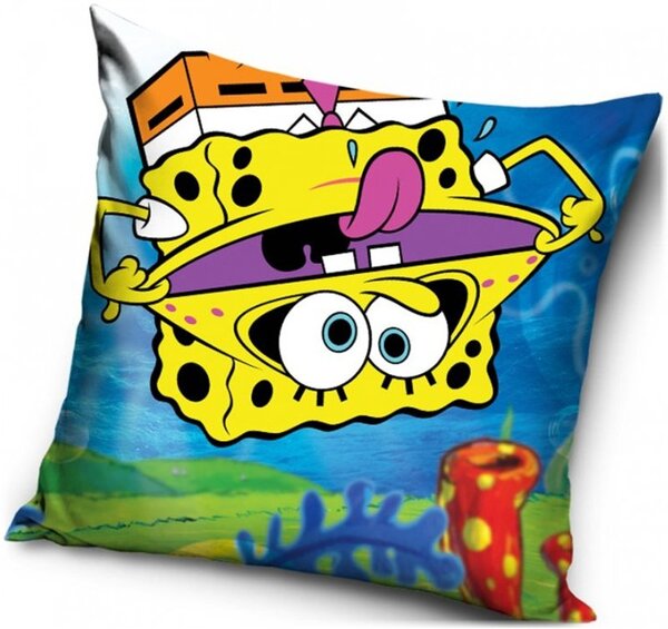 Vankúš SpongeBob hore nohami - 40 x 40 cm