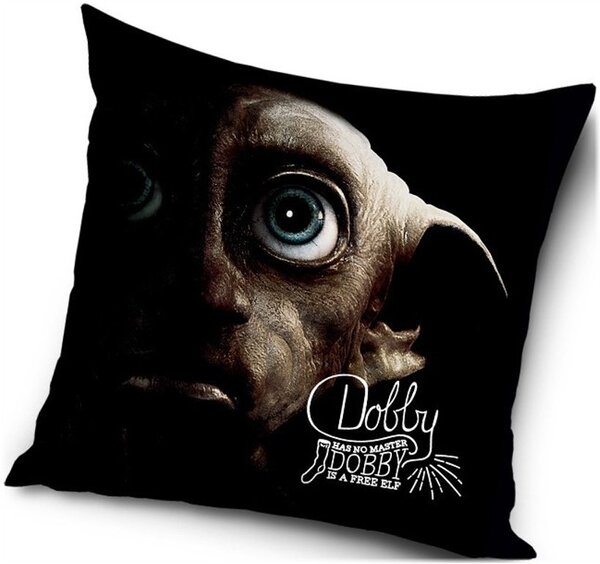 Vankúš Harry Potter - motív Dobby is a Free Elf - 40 x 40 cm