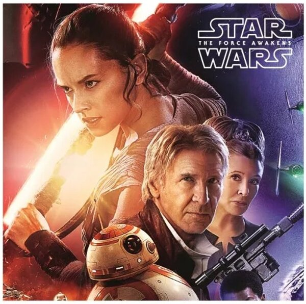 Obojstranný vankúš Star Wars - Hviezdne vojny - motív The Force Awakens - 40 x 40 cm