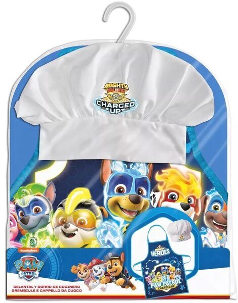 Chlapčenská zástera s kuchárskou čiapkou Tlapková patrola - Paw Patrol - motív Charged Up