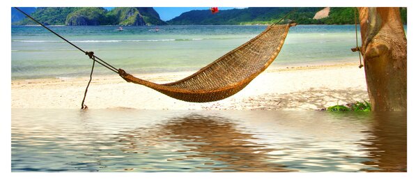 Obraz - Relax na pláži (120x50 cm)