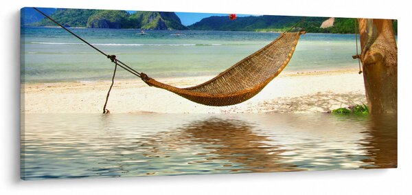 Obraz - Relax na pláži (120x50 cm)