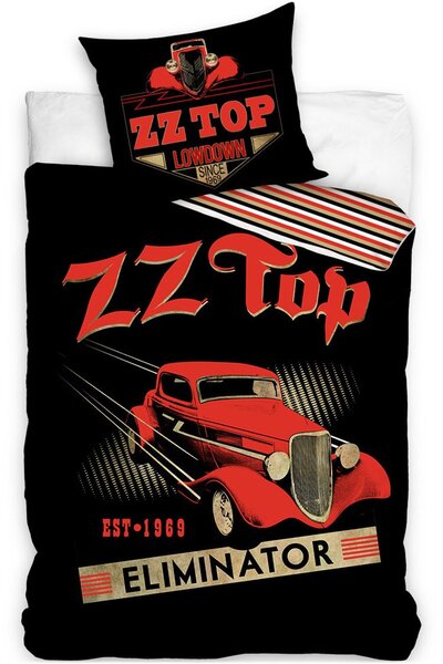 Bavlnené posteľné obliečky ZZ Top - motív Eliminator - 100% bavlna Renforcé - 70 x 90 cm + 140 x 200 cm