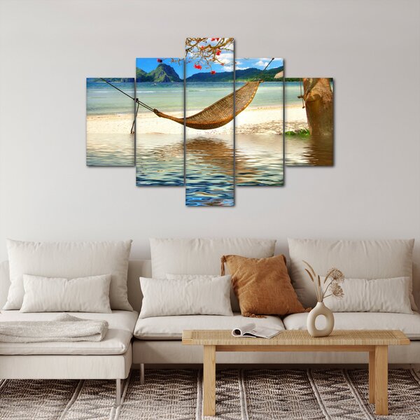 Obraz - Relax na pláži (150x105 cm)