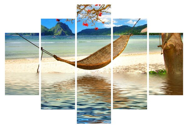 Obraz - Relax na pláži (150x105 cm)