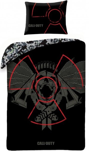 Bavlnené posteľné obliečky Call of Duty - motív Nuclear - 100% bavlna - 70 x 90 cm + 140 x 200 cm