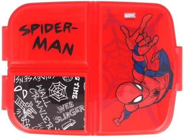 Multibox na desiatu Spiderman s 3 priehradkami