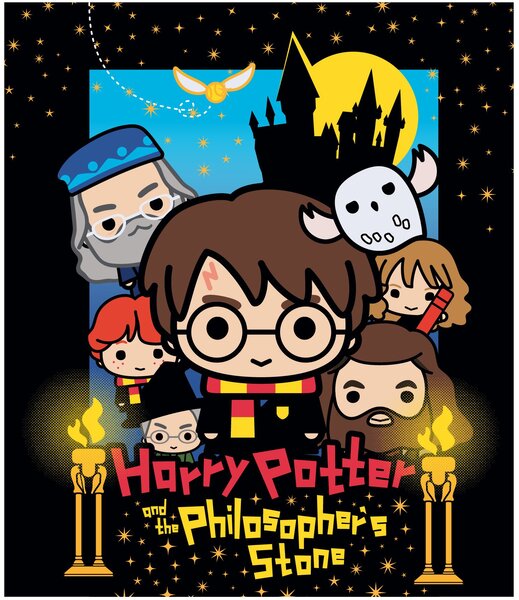 Detská deka Harry Potter s priateľmi - nano coral s gramážou 220 gr./m² - 120 x 150 cm