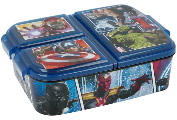 Detský multibox na desiatu Avengers - MARVEL s 3 priehradkami