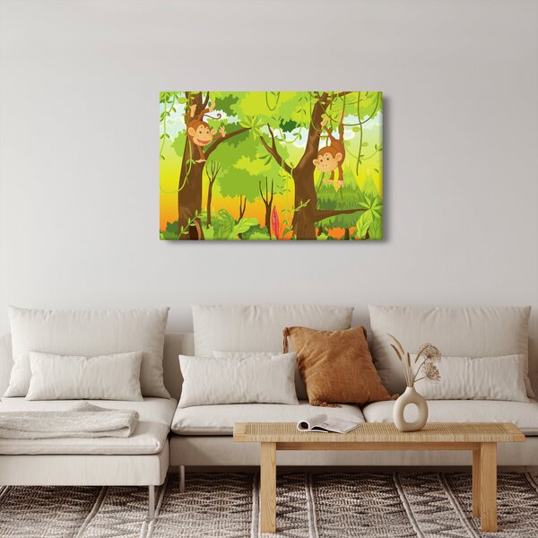 Obraz - Opičiaci (90x60 cm)