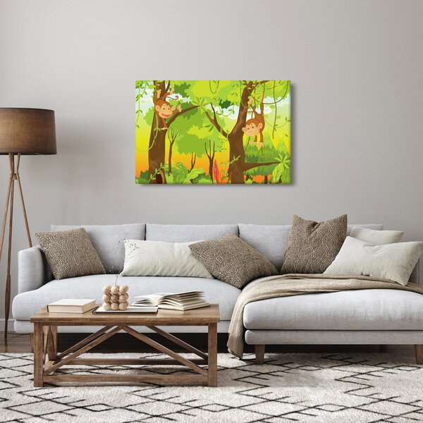 Obraz - Opičiaci (90x60 cm)