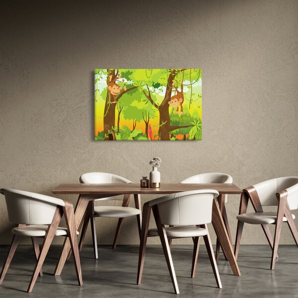 Obraz - Opičiaci (90x60 cm)
