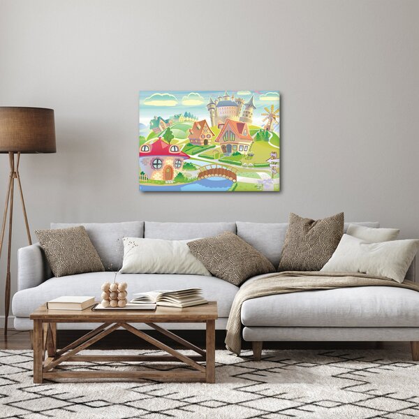 Obraz - Farebné mestečko (70x50 cm)