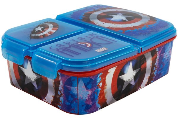 Multibox na desiatu Captain America s 3 priehradkami