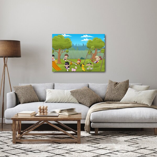 Obraz - Deti na ihrisku (70x50 cm)