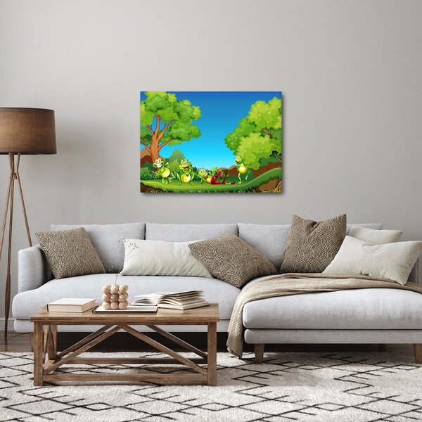 Obraz - Veselí žabiaci (70x50 cm)