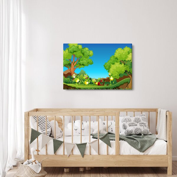 Obraz - Veselí žabiaci (90x60 cm)