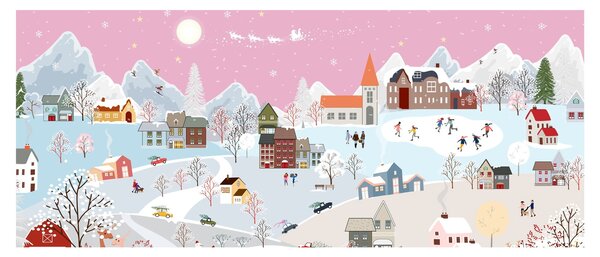 Obraz - Čarovná zima (120x50 cm)