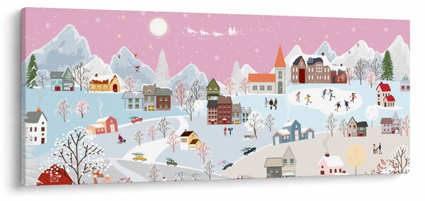 Obraz - Čarovná zima (120x50 cm)