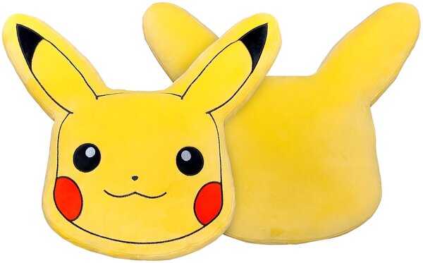 Tvarovaný 3D vankúšik Pokémon Pikachu - 35 x 37 cm