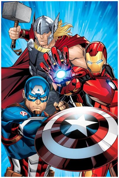 Mikroplyšová deka Avengers Heroes - 100 x 150 cm