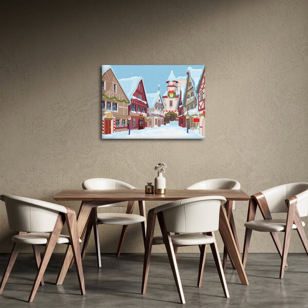 Obraz - Zimná ulička (70x50 cm)
