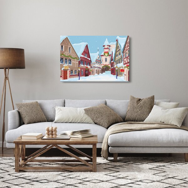 Obraz - Zimná ulička (90x60 cm)