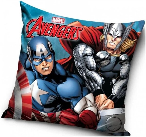Vankúš Avengers - motív Kapitán Amerika a Thor - 40 x 40 cm