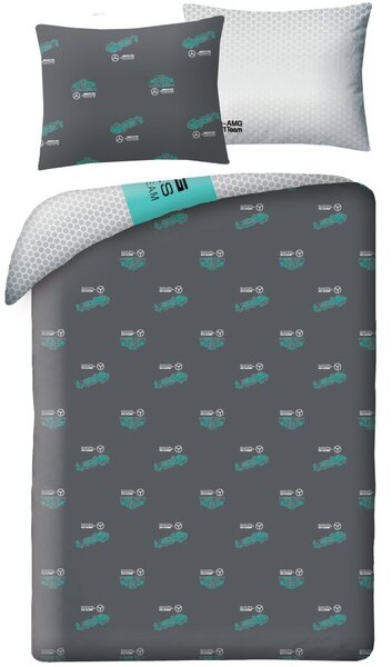 Posteľné obliečky Mercedes-AMG Petronas Formula One Team - 100% bavlna - 70 x 90 cm + 140 x 200 cm