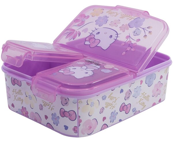 Multibox na desiatu Hello Kitty s 3 priehradkami