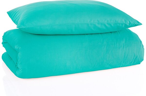 Bavlnené jednofarebné posteľné obliečky BedTex Exclusive Collection - mentolové - 100% bavlna - 70 x 90 cm + 140 x 200 cm