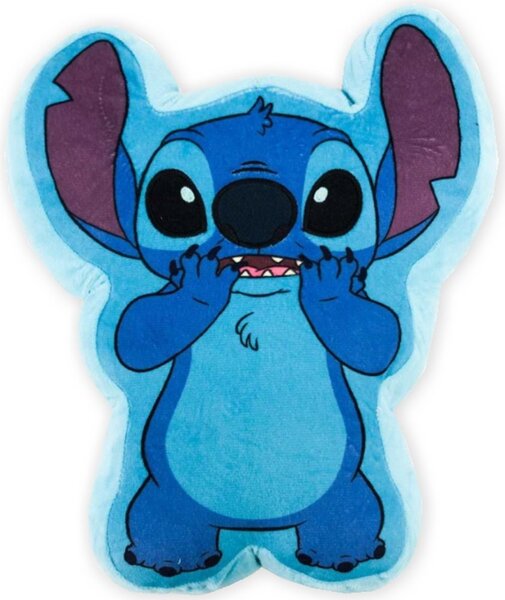 Tvarovaný 3D vankúš Lilo & Stitch - motív Stitch - 25 x 30 cm