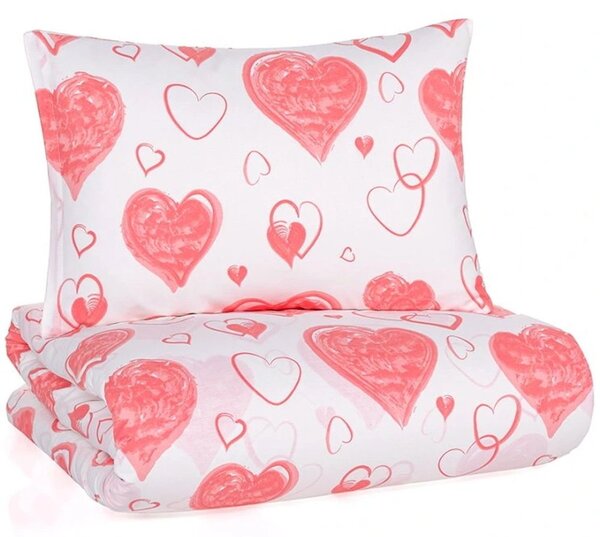 Bavlnené posteľné obliečky Pink Love - rozbalené