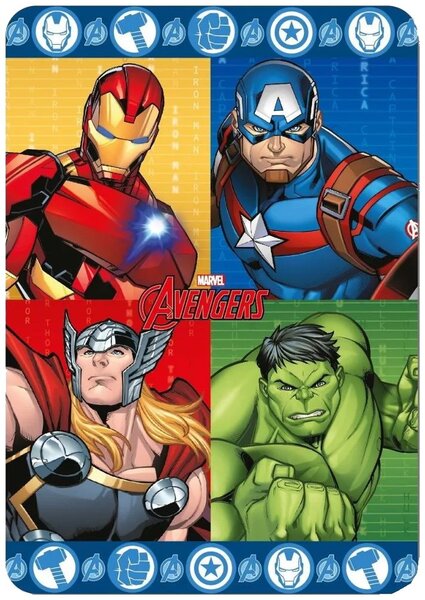 Detská flísová deka Avengers - 100 x 140 cm