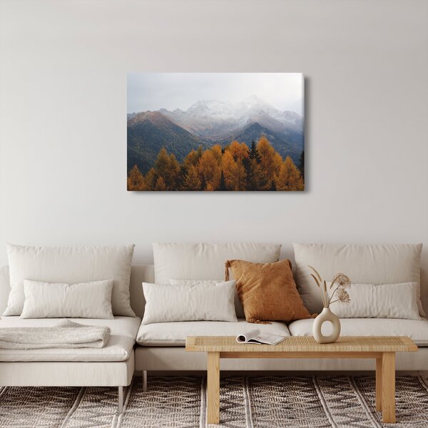 Obraz - Výhľad na hrebene hôr (90x60 cm)
