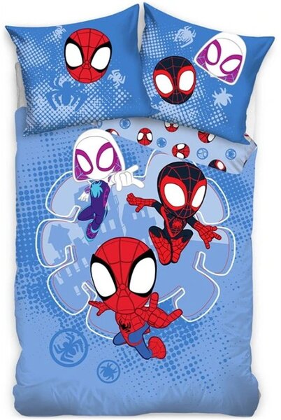 Bavlnené posteľné obliečky Spidey - motív Malí hrdinovia - 100% bavlna Renforcé - 90 x 70 cm +140 x 200 cm