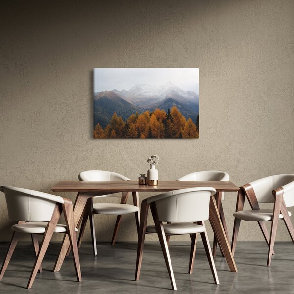 Obraz - Výhľad na hrebene hôr (90x60 cm)